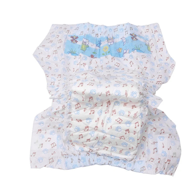 10/12PCS Disposable Dog Diapers – Super Absorbent Leakproof Physiological Pants for Female & Male Dogs, Comfortable Puppy Pet Nappies.
