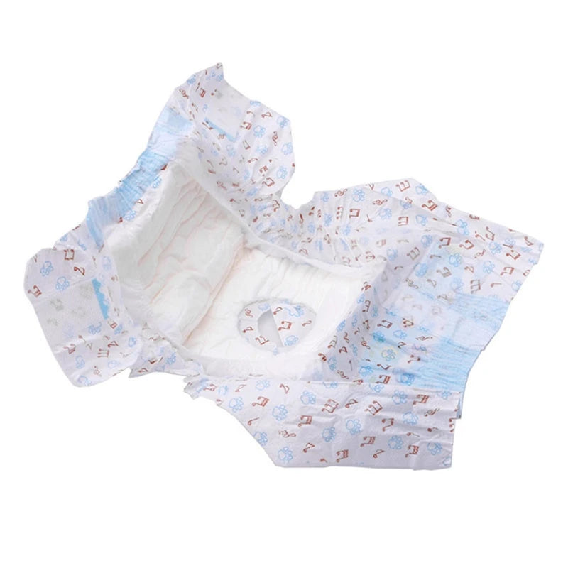 10/12PCS Disposable Dog Diapers – Super Absorbent Leakproof Physiological Pants for Female & Male Dogs, Comfortable Puppy Pet Nappies.