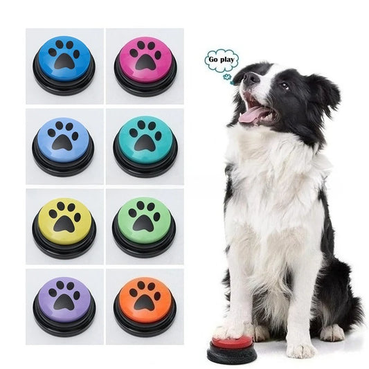 Dog & Cat Communication Buttons – Voice Recording Training Toy with 30-Second Playback, Fun Pet Buzzer Gift