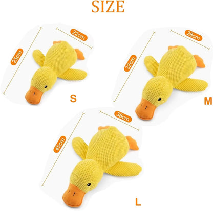 Duck Plush Dog Toy – Durable Chew-Resistant Squeaky Toy for Small & Large Dogs, Soft Companion for Teeth Grinding & Playtime.