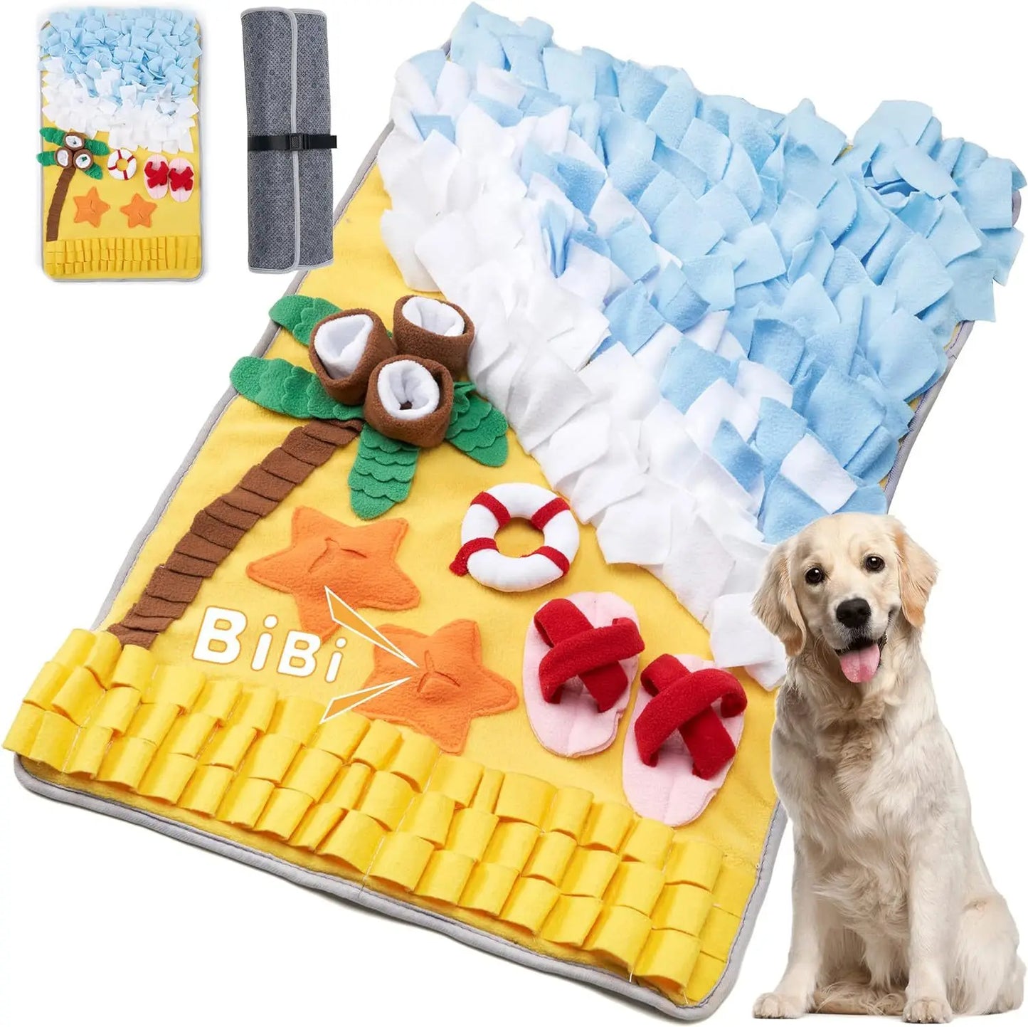 Pet Snuffle Mat – Interactive Dog Training & Slow Feeding Mat for Hidden Treats, Anti-Boredom & Anti-Choking Pet Toy.