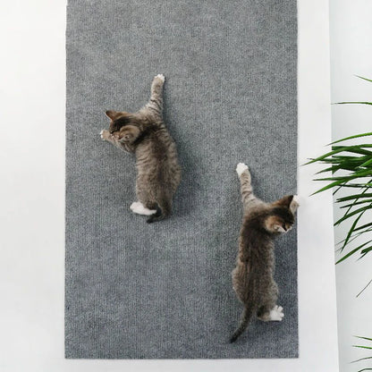 Self-Adhesive Cat Scratching Mat – Trimmable DIY Scratch Carpet for Walls, Corners & Sofas, Durable Furniture Protector for Cats.