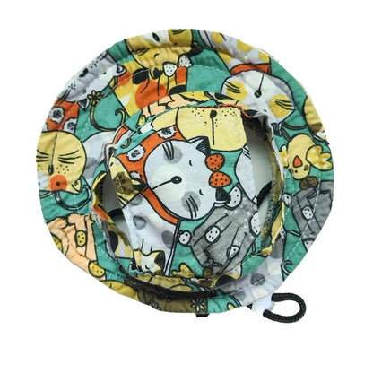 Adjustable Pet Sun Hat – Breathable Outdoor Fisherman Hat for Cats & Dogs, Lightweight Sunshade Cap for Travel.