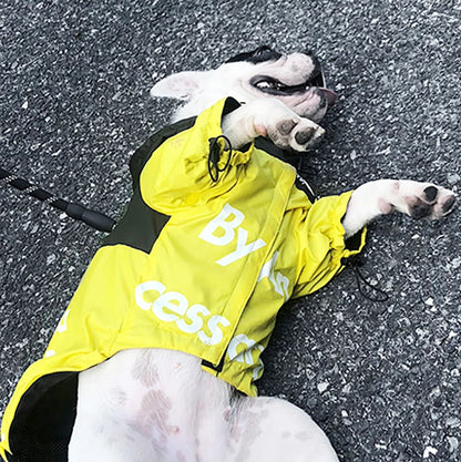 Waterproof Reflective Dog Raincoat – Hooded Outdoor Jacket for Small, Medium & Large Dogs, Lightweight Pet Rainwear.