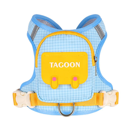 Adjustable Dog & Cat Harness and Leash Set – Reflective Pet Vest with Backpack for Comfortable Walking