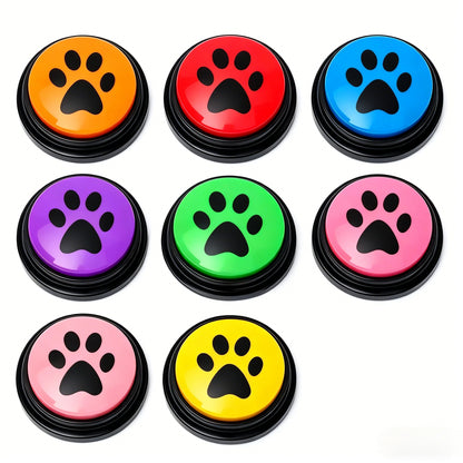 Dog & Cat Communication Buttons – Voice Recording Training Toy with 30-Second Playback, Fun Pet Buzzer Gift