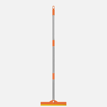 Pet Hair Removal Carpet Rake – Long Handle Rubber Broom & Stainless Steel Fur Remover for Dog and Cat Hair