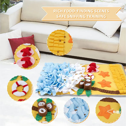 Pet Snuffle Mat – Interactive Dog Training & Slow Feeding Mat for Hidden Treats, Anti-Boredom & Anti-Choking Pet Toy.