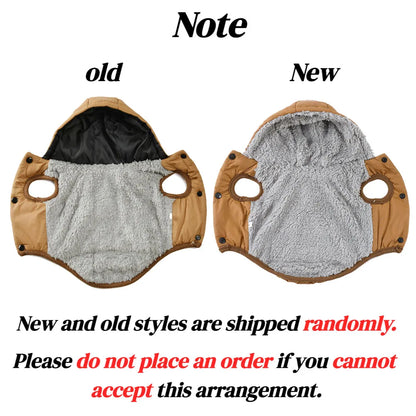 Warm Fleece Dog Hoodie Coat – Thick Cozy Winter Jacket with D-Ring for Small & Medium Dogs, Comfortable Puppy Parka Outfit.