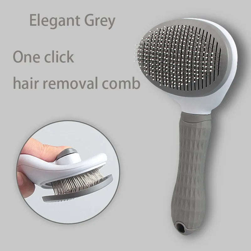 Pet Hair Removal Brush – Grooming Comb for Dogs & Cats, Effective Fur Deshedding Tool for Puppies, Kittens & Pet Care Supplies.