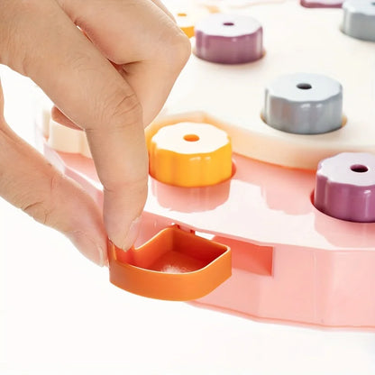 Interactive Pet Puzzle Feeder – Brain-Boosting Snack Dispenser Bowl for Cats & Dogs, Durable Battery-Free Design.