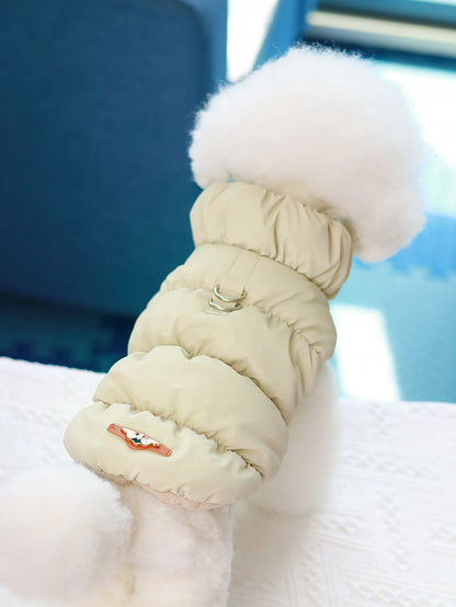 Dog Jacket for Autumn & Winter – 3-Layer Thick Warm Pet Coat for Small & Medium Dogs.
