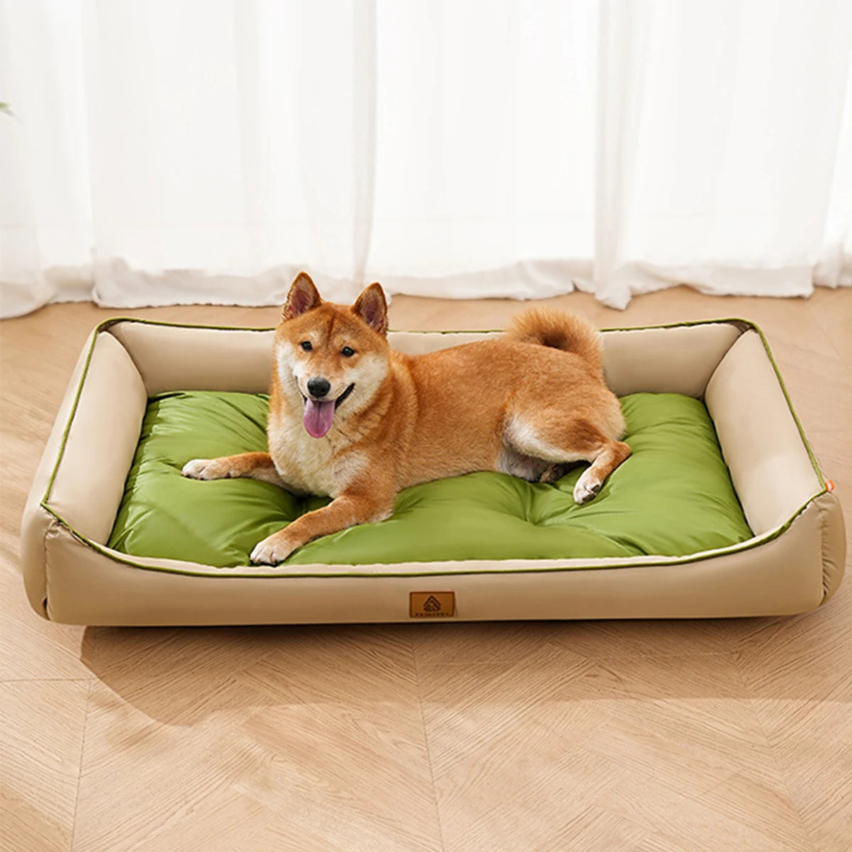 Large Waterproof Dog Bed – Soft All-Season Cooling Pet Sleeping Mat for Dogs, Puppies.