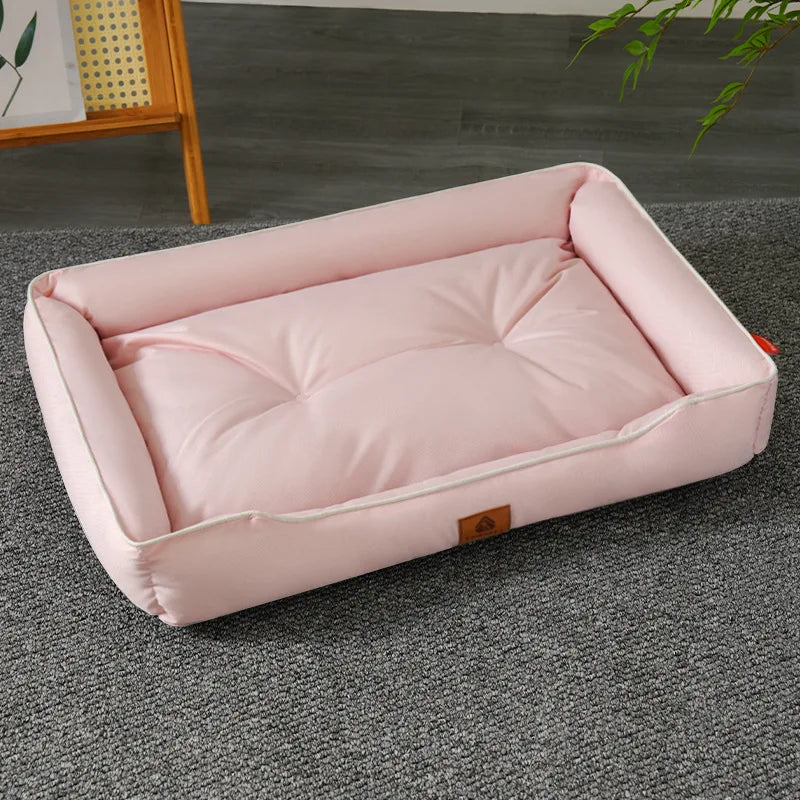 Large Waterproof Dog Bed – Soft All-Season Cooling Pet Sleeping Mat for Dogs, Puppies.