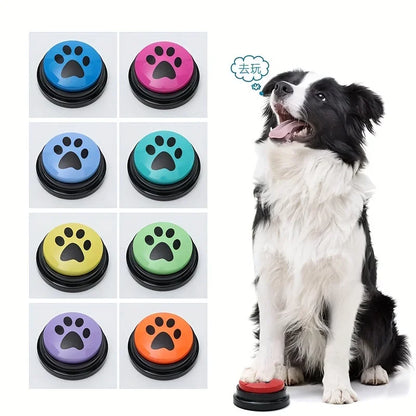 Interactive Talking Pet Buttons – Recordable Communication Toy for Dog & Cat Training.