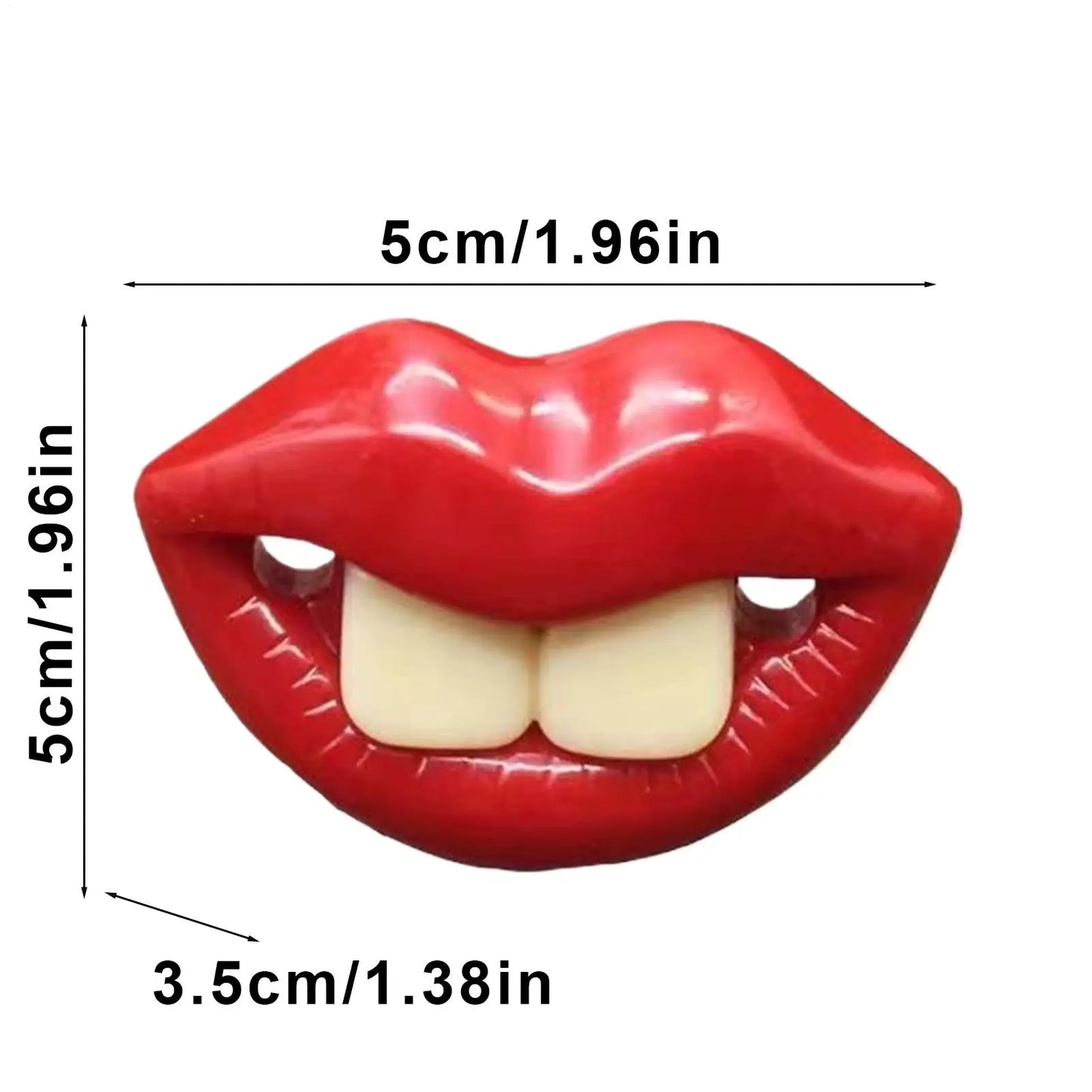 Funny Dog Pacifier Toy – Soft Silicone Red Lips Chew & Teething Toy for Small Dogs and Pets, Safe Dental Care Accessory.