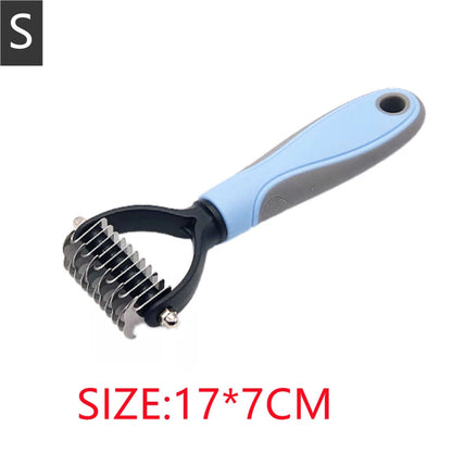 Professional Pet Grooming Comb – Dog & Cat Hair Removal Brush for Shedding, Fur Trimming & Puppy Grooming Care.