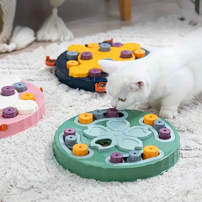 Interactive Pet Puzzle Feeder – Brain-Boosting Snack Dispenser Bowl for Cats & Dogs, Durable Battery-Free Design.