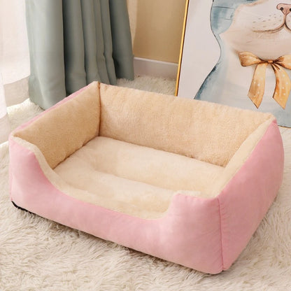 All-Season Plush Pet Bed Pad – Warm, Washable & Bite-Resistant Mat for Cats and Small, Medium & Large Dogs.