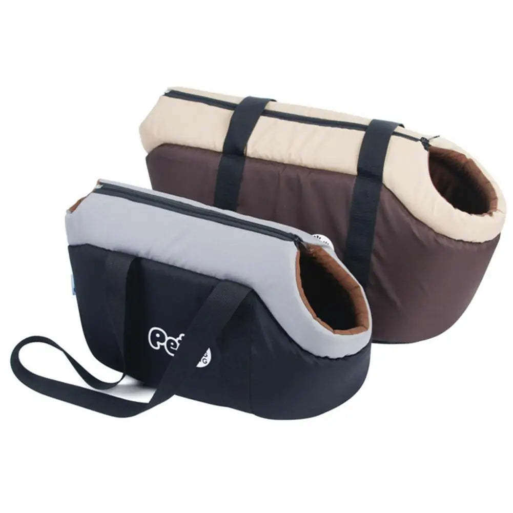 Soft-Sided Pet Carrier Bag – Breathable Travel Tote with Adjustable Strap & Comfortable Interior Pad for Cats and Small Pets.