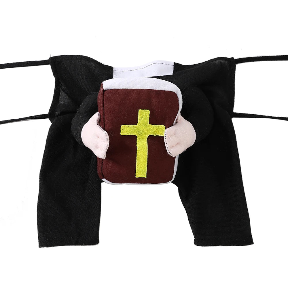 Halloween Pet Cosplay Costume – Funny Jesus Dress-Up Party Outfit for Small & Medium Dogs, Cats, Yorkies & Chihuahuas.