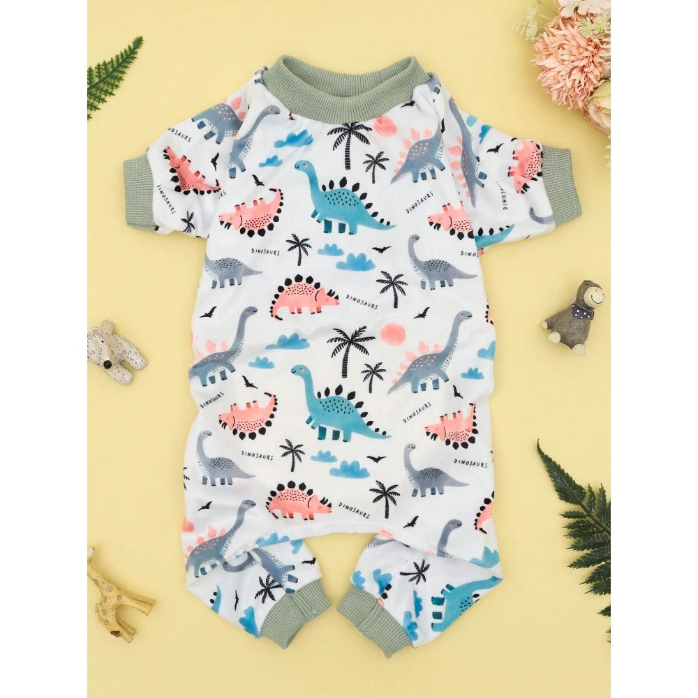 One-Piece Dog Pajamas – Soft & Comfortable Fashion Pet Clothes for Small and Medium Dogs.