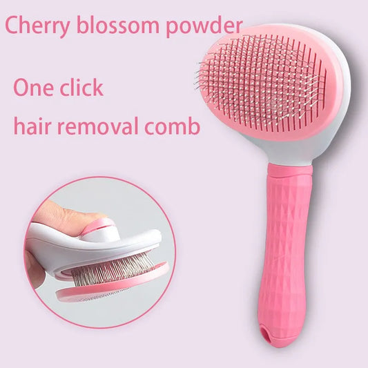 Pet Hair Removal Brush – Grooming Comb for Dogs & Cats, Effective Fur Deshedding Tool for Puppies, Kittens & Pet Care Supplies.