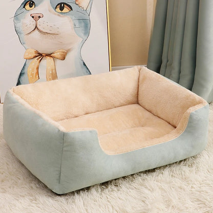 All-Season Plush Pet Bed Pad – Warm, Washable & Bite-Resistant Mat for Cats and Small, Medium & Large Dogs.