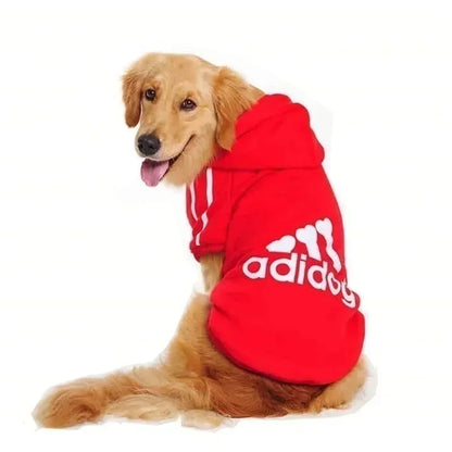 Winter Dog Hoodie – Adidog Sports Sweatshirt, Warm Coat for Small, Medium, Large Dogs & Cats, Comfortable Pet Winter Outfit.