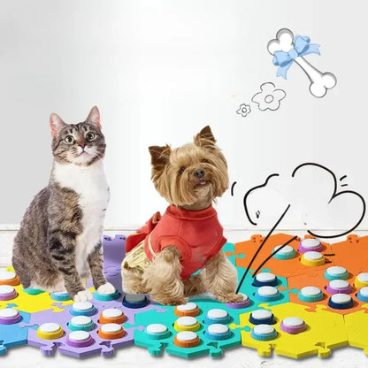 Dog & Cat Communication Buttons – Voice Recorder Training Clickers for Talking Pets and Interactive Learning.