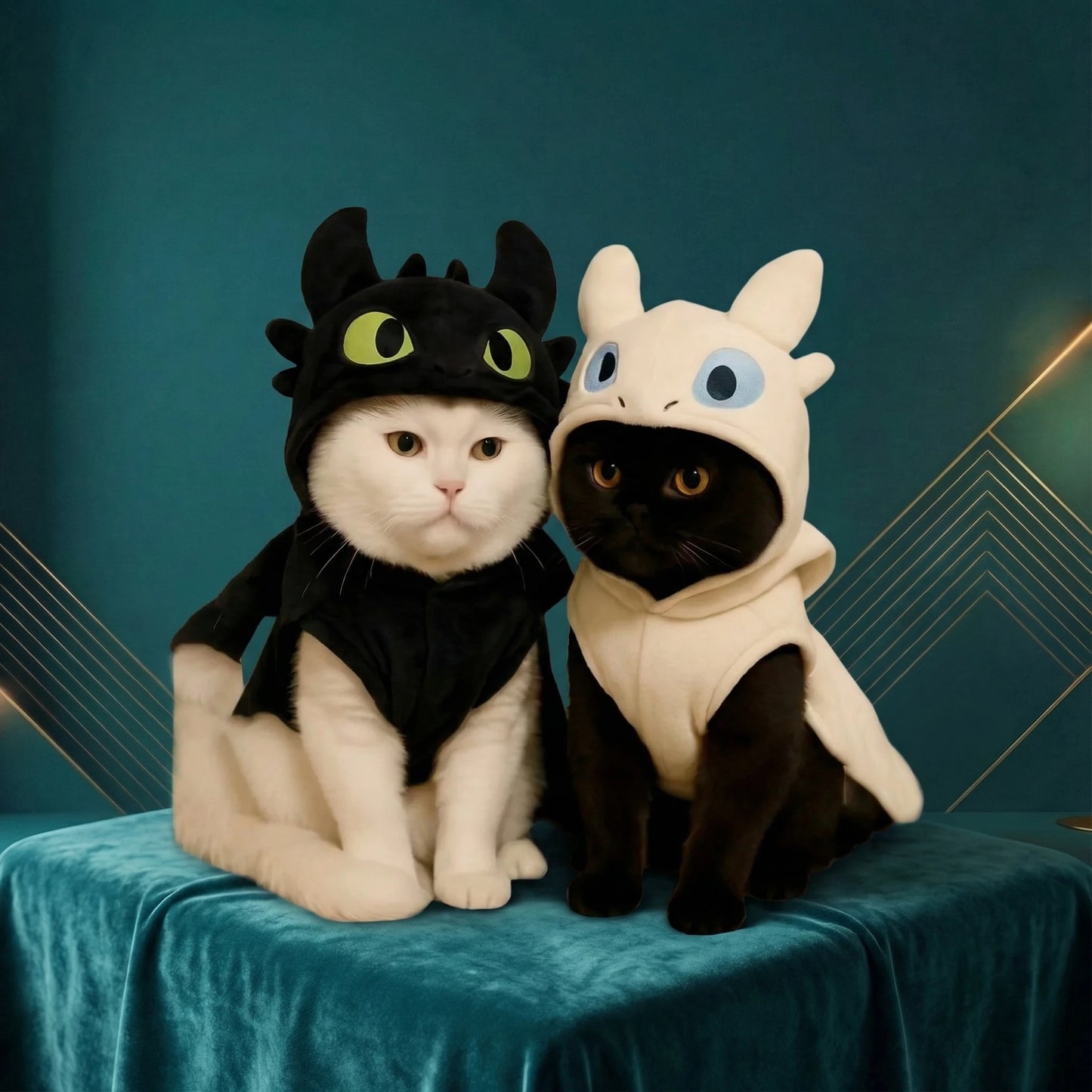 Little Devil Pet Sweater – Warm Soft Fleece Winter Outfit for Cats & Dogs, Cute for Puppy & Kitten, Anti-Shedding Costume.