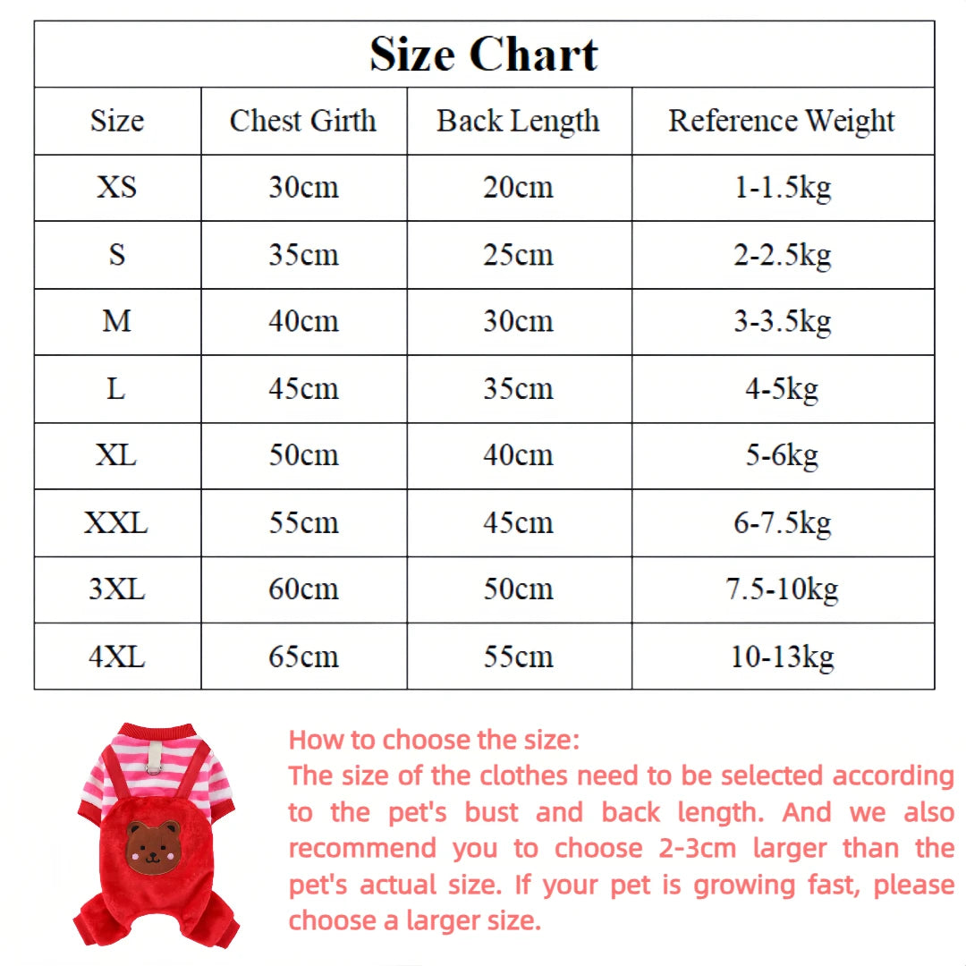 Autumn & Winter Pet Fleece Jumpsuit – Warm Soft Coat Sweater with Leash Ring for Small, Medium & Large Dogs & Cats.