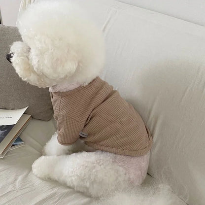 Autumn & Winter Pet Shirt – Soft Solid Cute Bottoming Shirt for Puppies.