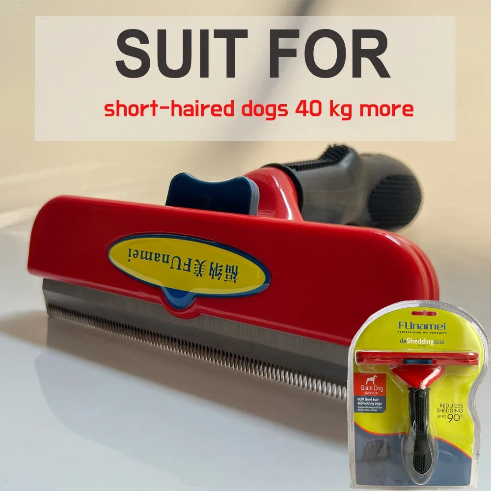 Pet Grooming Brush for Dogs & Cats – Hair Removal Comb with Gentle Massage Design for Shedding, Detangling & Everyday Grooming.