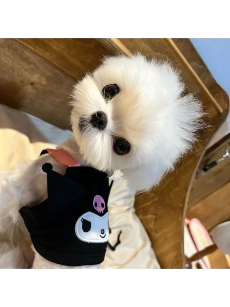 Pet Tank Top – Cute Sleeveless Cotton Shirt for Small Dogs & Cats, Breathable Puppy Vest.