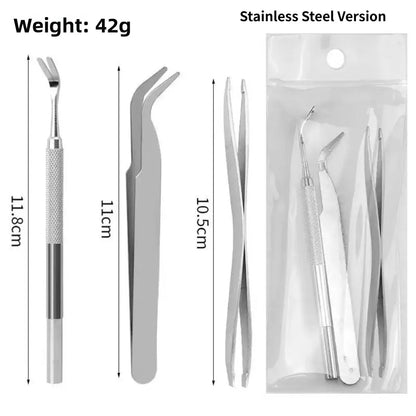 1/3PCS Tick & Flea Remover Tool Set – Portable Hook & Tweezer Extractor for Dogs & Cats, Practical Pet Grooming Accessory.