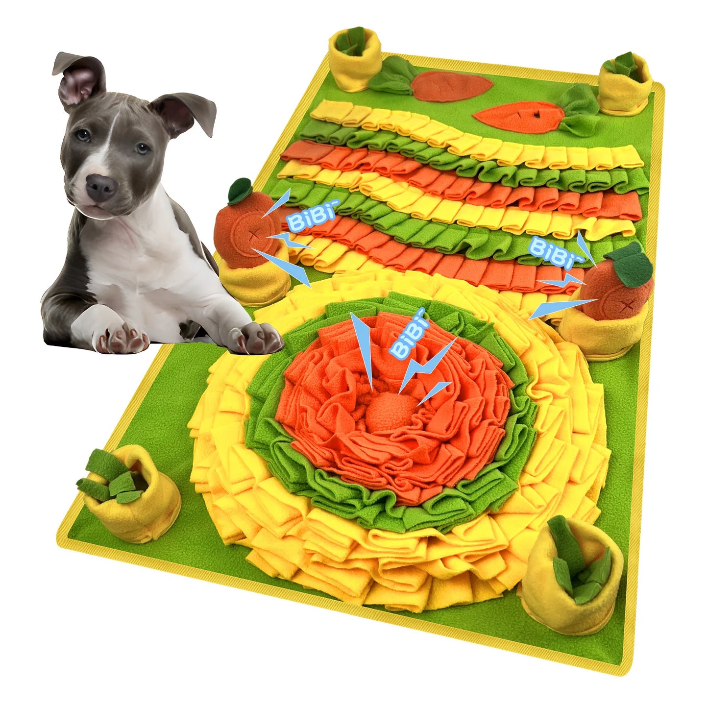 Pet Snuffle Mat – Interactive Dog Training & Slow Feeding Mat for Hidden Treats, Anti-Boredom & Anti-Choking Pet Toy.