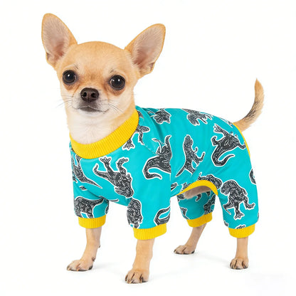 Dog Pajamas for Small Dogs – Soft Stretch Summer Onesie for Puppies, Cute PJ Outfit for Chihuahua, Yorkie & Teacup Dogs.