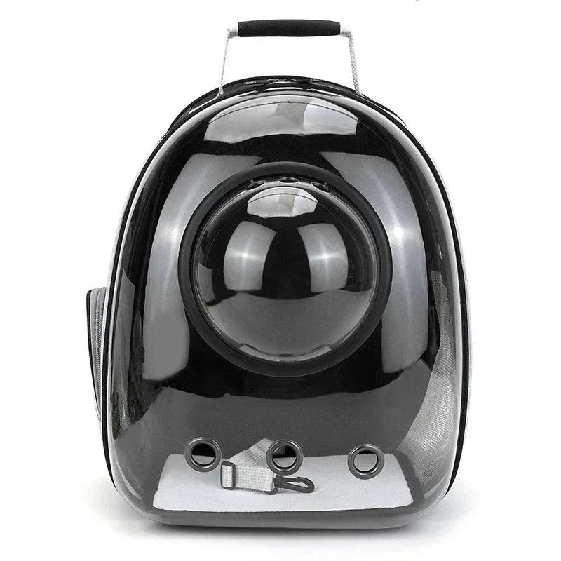 Space Capsule Pet Carrier Backpack – Breathable Transparent Travel Bag for Cats & Dogs, Portable Puppy and Pet Transport Backpack.