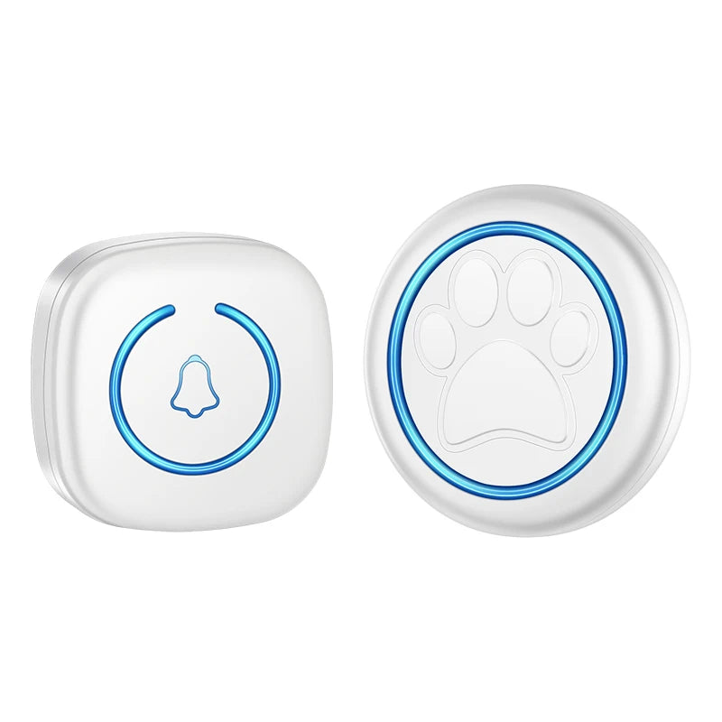 Pet Training Doorbell Button – 300m Range Wireless Ringer with 60 Sounds, High-Volume Smart Bell for Cat & Dog Communication Training.