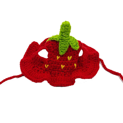 Autumn & Winter Pet Hat – Cute Knitted Elastic Hat for Cats & Puppies, Perfect for Parties, Photoshoots & Cozy Pet Style.