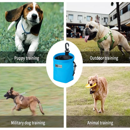 Portable Dog Training Treat Bag – Waist Clip Snack Pouch for Leash Walks, Outdoor Reward Bag for Puppies & Dogs.