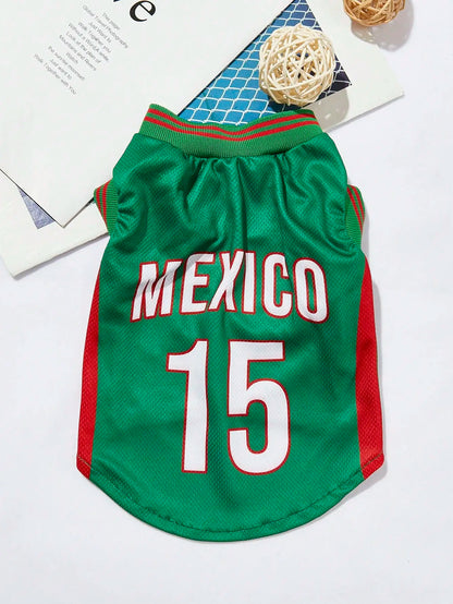 Pet Sports Jersey –  Athletic Outfit for Dogs & Cats, Lightweight Sportswear Clothing.