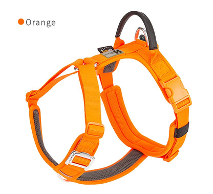 Adjustable Reflective No-Pull Pet Harness – Comfortable Nylon Dog Harness for Walking & Running Control for Small Dogs.