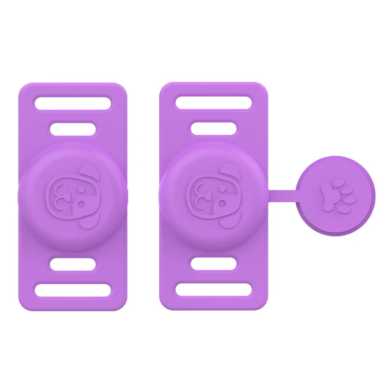 AirTag Pet Collar Holder – Silicone Anti-Lost Protective Case for Dog & Cat Collars, Secure Tracker Mount for Pets.