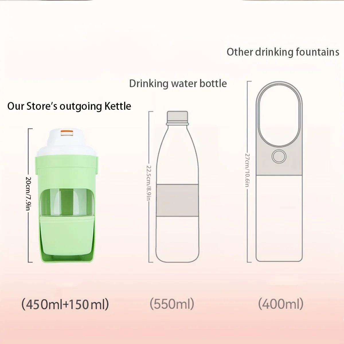 Portable Dog Water Bottle – Durable Pet Hydration Dispenser for Walks, Hiking & Travel, Ergonomic Leakproof Design.
