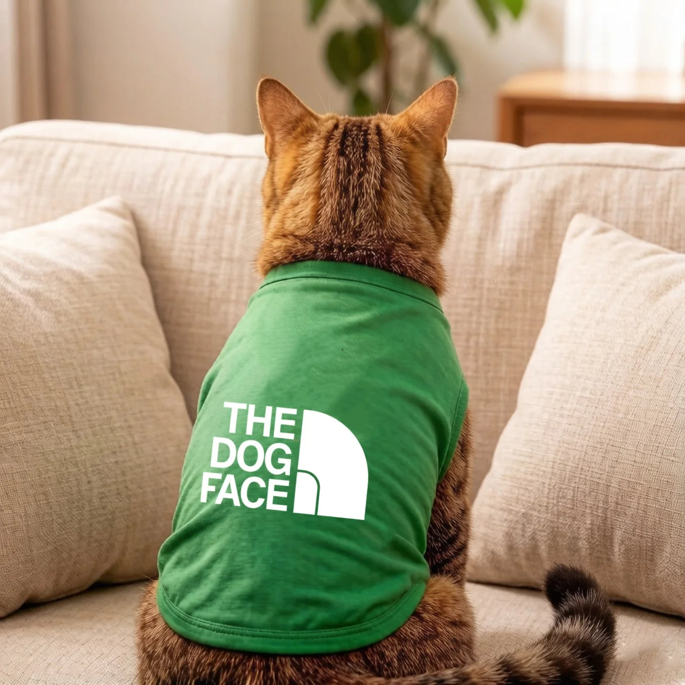 1PC Summer Pet Tank Top – Solid Color Thin & Breathable Clothing for Dogs and Cats.