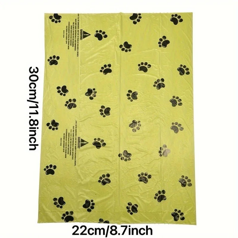 Dog Poop Bags – Non-Stick Pet Waste Bags for Dogs & Cats, Outdoor Clean-Up Refill Bags, 15 Bags per Roll.