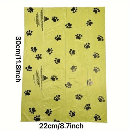 Dog Poop Bags – Non-Stick Pet Waste Bags for Dogs & Cats, Outdoor Clean-Up Refill Bags, 15 Bags per Roll.