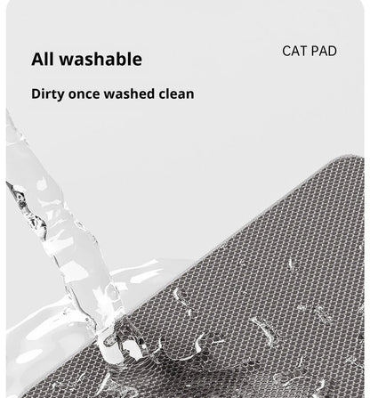 Double-Layer Cat Litter Mat – Anti-Splash Filtering Mat for Litter Boxes, Traps Sand & Reduces Litter Tracking.